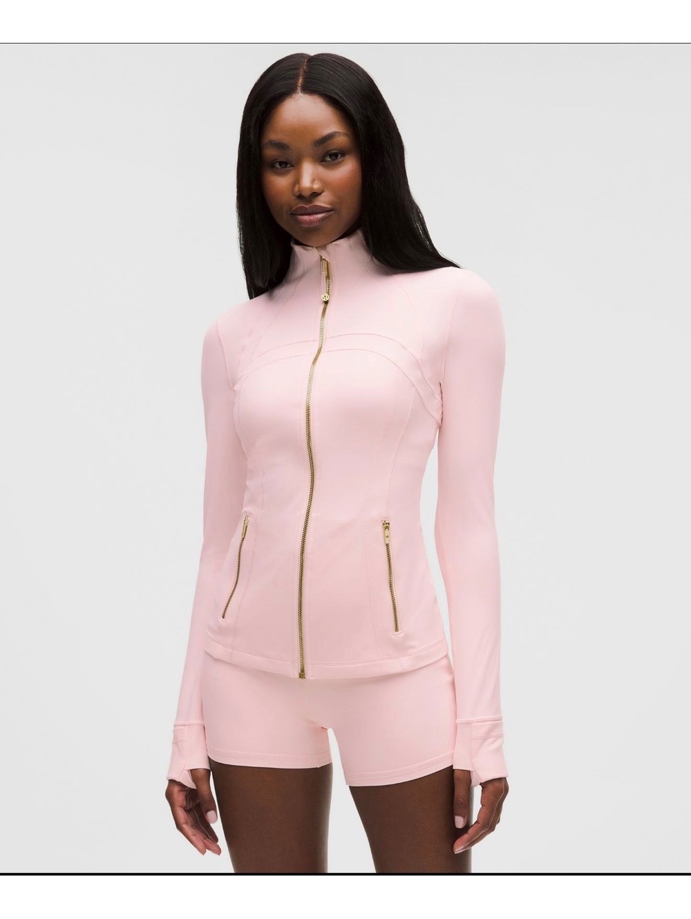 SOLD NEW DROP Lululemon Define Jacket - Pink Pearl & Gold - Size 10 NWT